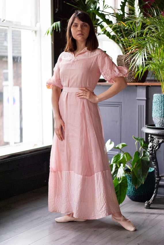 Vintage 1930's Cotton Organza Dress