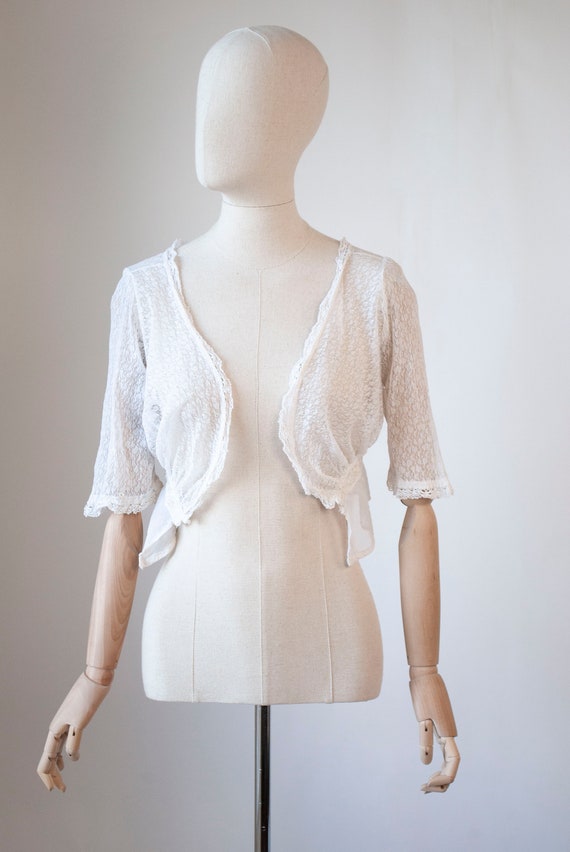 Antique Edwardian 1900's Lace Blouse