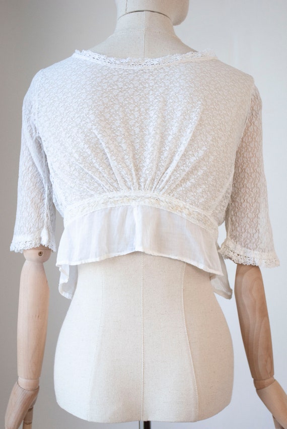 Antique Edwardian 1900's Lace Blouse