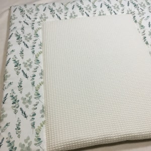 Changing mat 75x75 Eucalyptus waffle pique