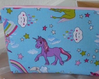 Diaper bag, washing bag, toiletry bag, unicorn, unicorn, gift, unique hessmade