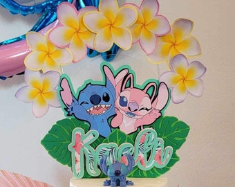 Stitch and Angel Cake Topper