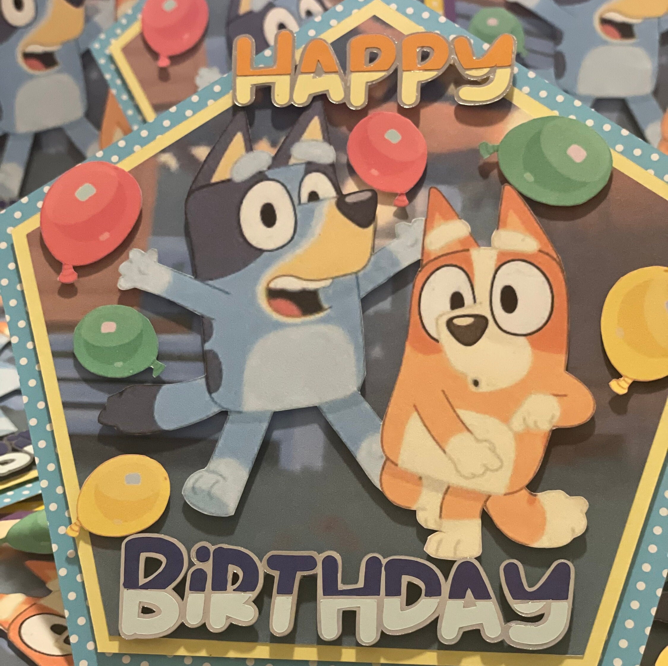 Bluey and Bingo Inspired Caketopper
