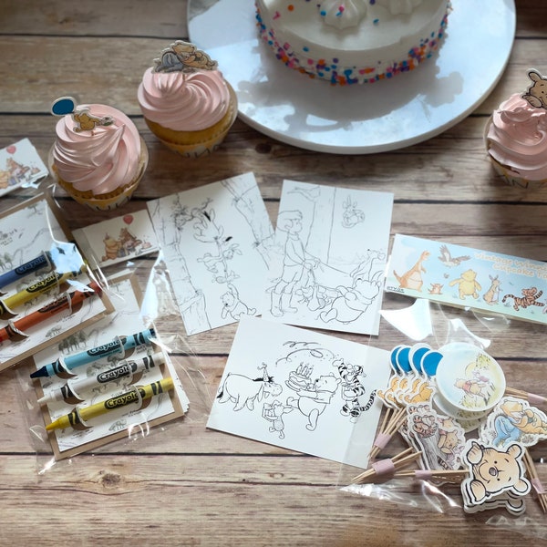 Winnie the Pooh Mini Coloring Books - Etsy