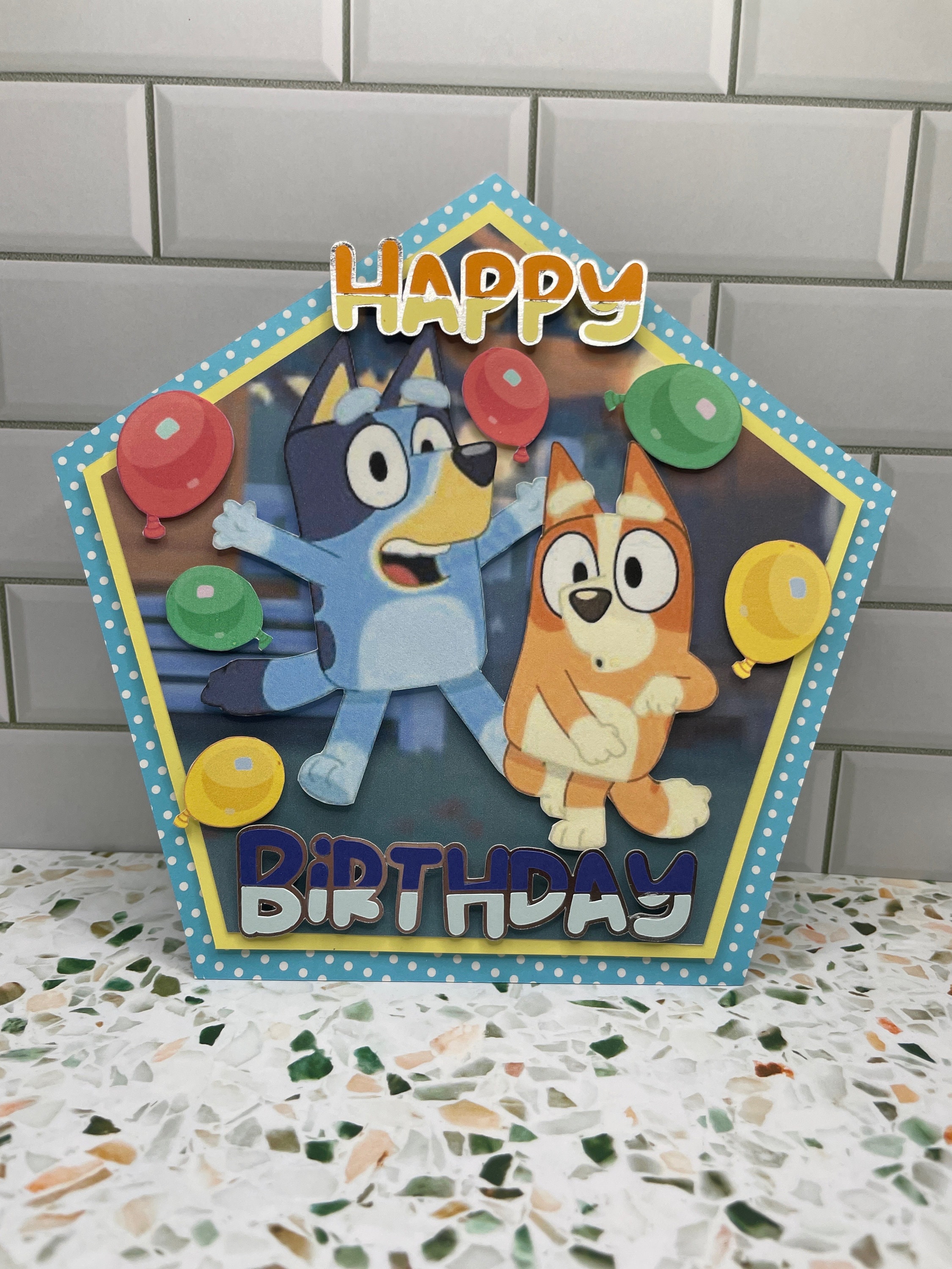 Bluey and Bingo Inspired Caketopper
