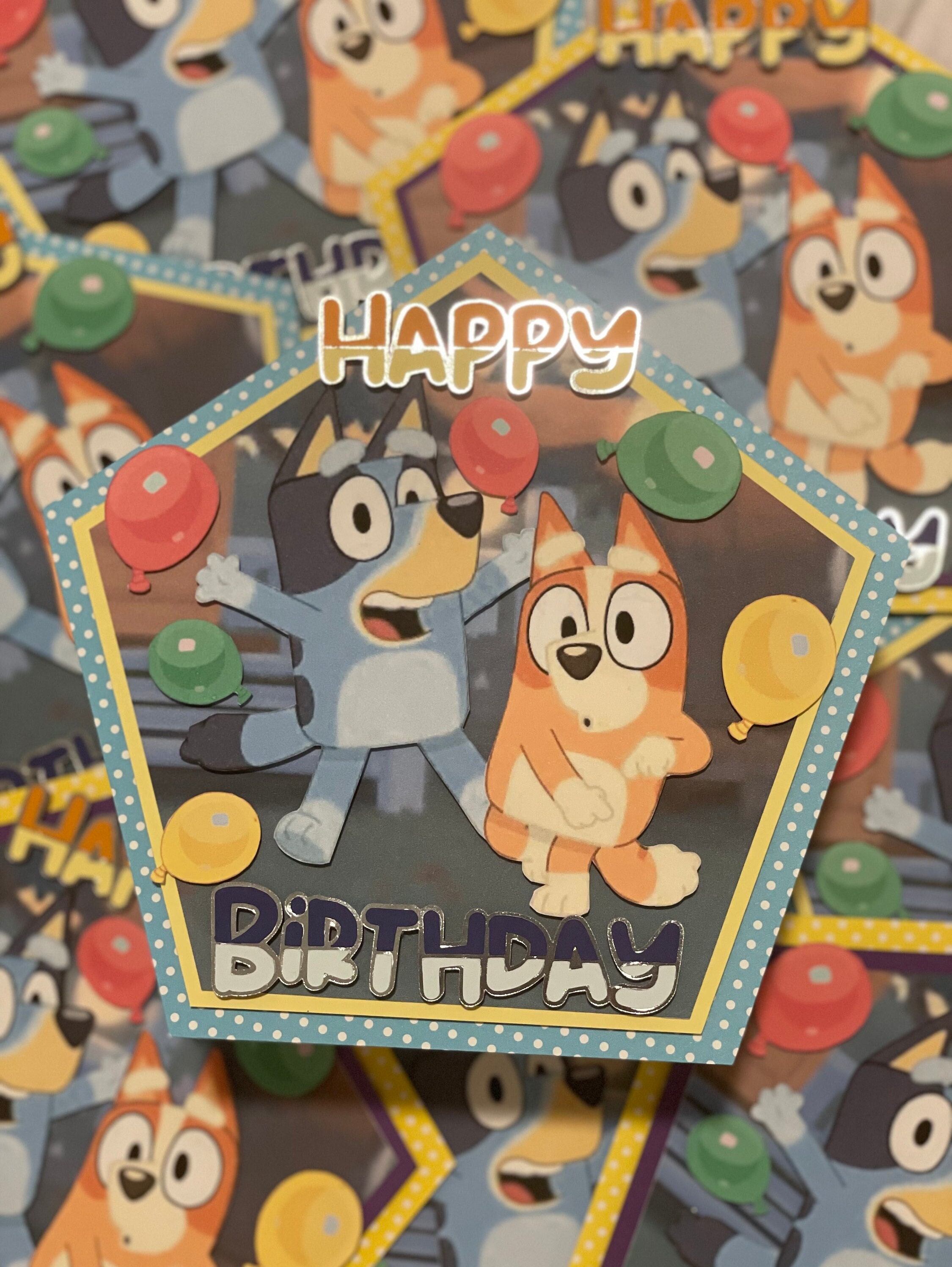 Bluey and Bingo Inspired Caketopper