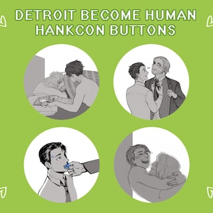 Detroit Become Human HankCon Buttons