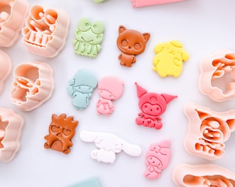 Japanese Characters Polymer Clay Cutters