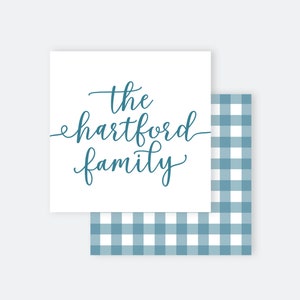 Family Gift Tag/Printable Family Gift Tag/Custom Enclosure Card/Gift Tag Template/Printable Enclosure Card/Custom Gift Tag/Square Card/NP75
