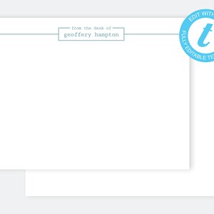 MODIFICA Modello di cancelleria personalizzato stampabile/Notecard personalizzato modificabile Templett/NP102