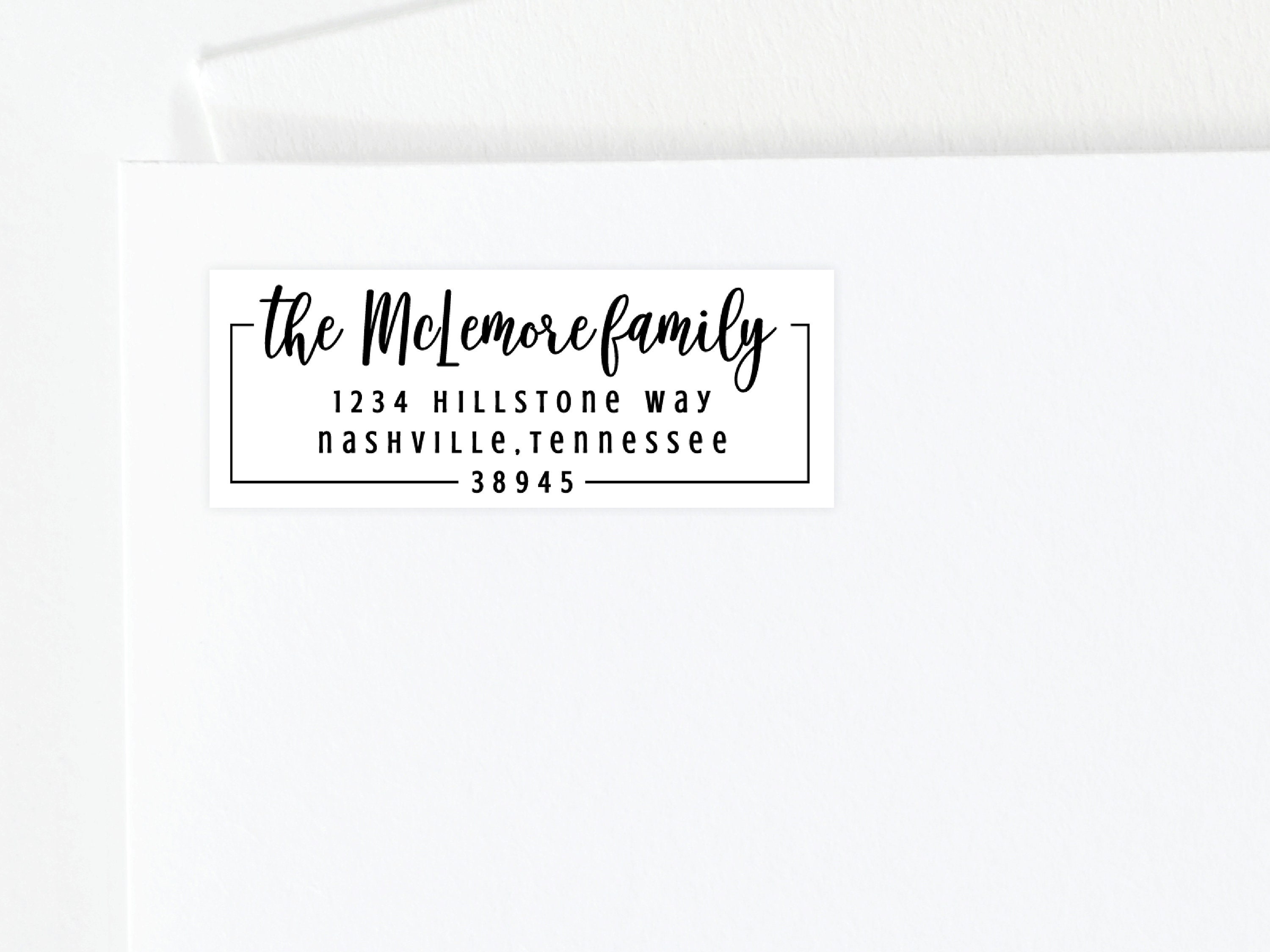 Custom Printable Return or Recipient Address Label Template, 100% ...