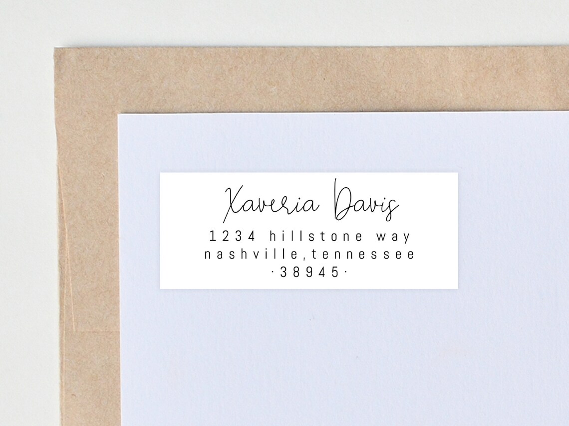 Custom Printable Return Address Label Template Address | Etsy