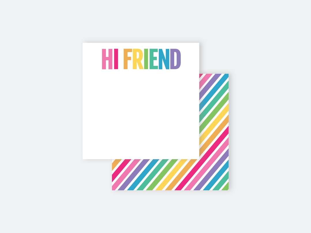 Note Card Hello Editable Hello Notecard: Printable Gift Tag Template (NP73) - Etsy