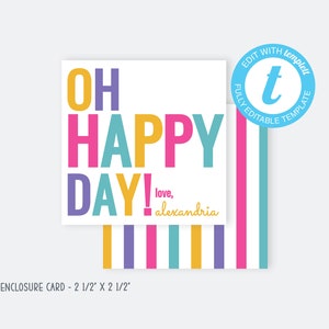 Geburtstagskarte / bearbeitbare Beikarte / alles Gute zum Geburtstag-Tag-Vorlage / Geschenkanhänger-Vorlage / druckbare Beikarte / Geburtstagsgeschenkanhänger / NF67