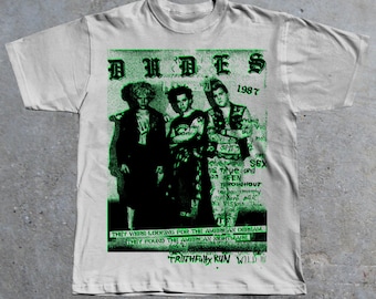 Dudes 1987 Cult Movie T-Shirt, 80s Punk Movie, Jon Cryer, Penelope Spheeris, TSOL, The Vandals, Circle Jerks, Black Flag, X, Fear,