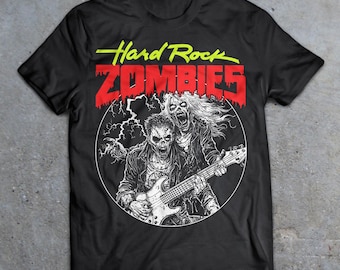 Hard Rock Zombies 1984 Movie T-Shirt, Heavy Metal Horror, 80s Horror Shirt, Return of The Living Dead, Lost Boys, Slumber Party Massacre