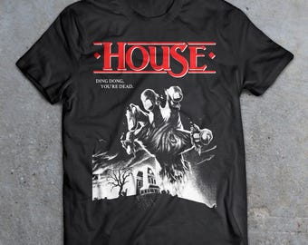 House 1985 Horror Movie T-Shirt, 80s Horror Shirt, Creepshow, Lost Boys, Re-Animator, Nightmare on Elm Street, Return of The Living Dead