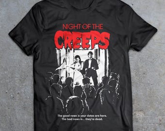 Night of the Creeps 1986 Cult Horror T-Shirt, 80s Horror Shirt, Monster Squad, Creepshow, Lost Boys, Re-animator, Return of The Living Dead