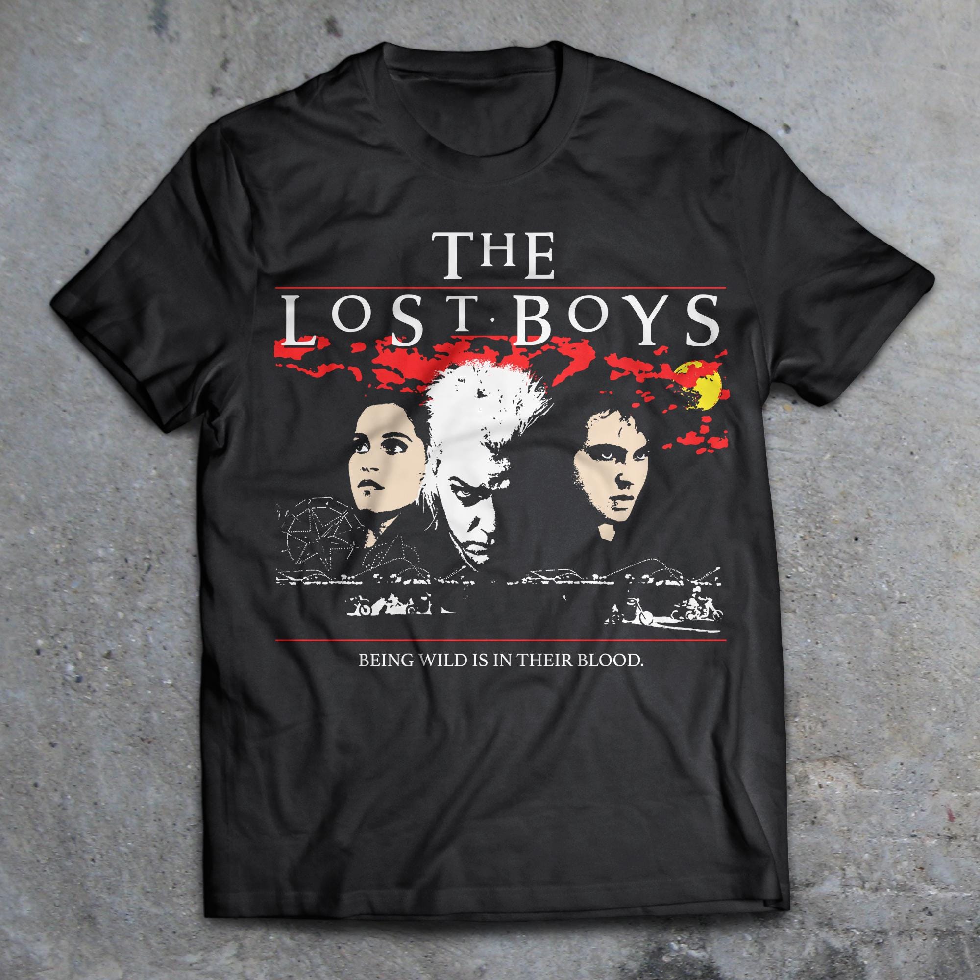ロストボーイズ 1987 ホラー T シャツ、80 年代ホラー シャツ、蝋人形 