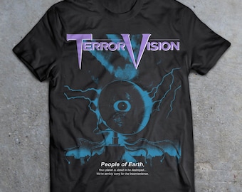 TerrorVision 1986 Horror Movie T-shirt , 80's Horror Shirt, Lost Boys, Re-Animator, Frankenhooker, Creepshow, Return of the Living Dead