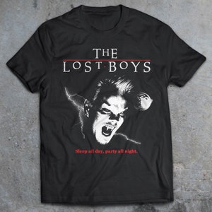 The Lost Boys Sleep All Day T-Shirt, 80's Horror Shirt, Slasher Film, Cult Movie, Vampires, Punk