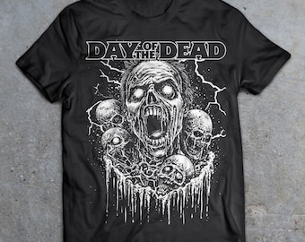 day of the dead tシャツ　映画　ムービー　ホラー　ゾンビ　古着 00年代 ゾンビ 映画 Tシャツ 【M】 ｜ ロメロ DAWN OF THE DEAD
