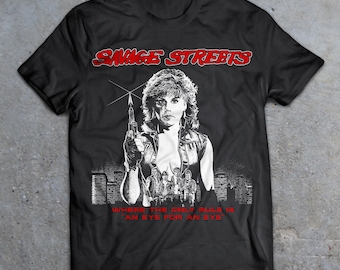 Savage Streets 1984 Cult B-Movie T-Shirt, Cult Punk Movie, 80s Horror Shirt, Lost Boys, Linda Blair, The Exorcist, Linnea Quigley, Repo Man