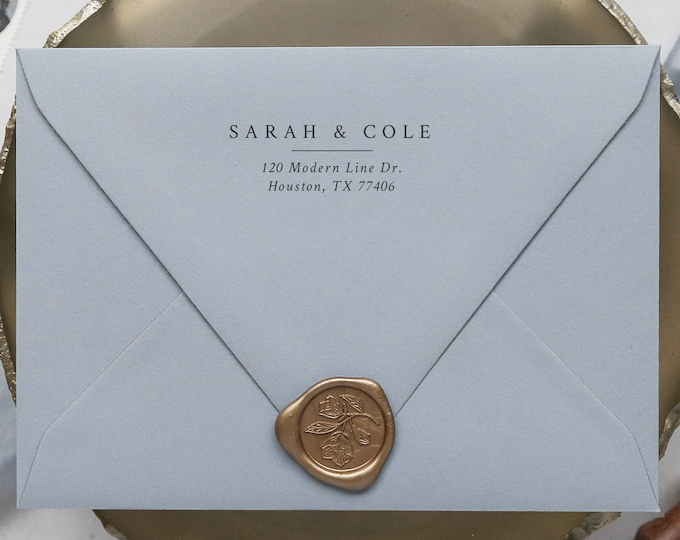 Wedding Return Address Stamp, Personalized Address Stamp, Self Inking Address Stamp, Save the Date, Housewarming Gift, Family Stamp, Modern