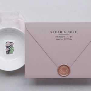 Wedding Return Address Stamp Personalized Address Stamp Self Inking Address Stamp Save the Date Housewarming Gift Family Stamp Couples Name