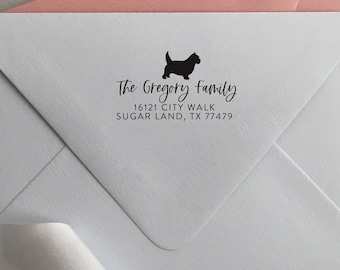 Norwich Terrier Stamp, Return Address Stamp, Self Inking Stamp, Personalized Dog Lover Gift, Dog Mom Gift, Personalized Dog Stamp