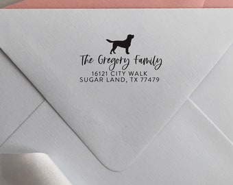 Labrador Retriever Stamp, Return Address Stamp, Self Inking Stamp, Personalized Dog Lover Gift, Dog Mom Gift