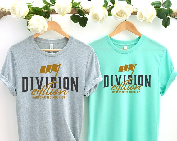 Couple Mockup Bella Canvas 3001 Shirt Athletic Couple Mockup Bella Canvas 3001 Shirt Athletic