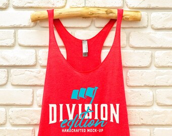 Download Tank Top Mockup Next Level Women S Triblend Racerback Tank 6733 Vintage Shocking Pink Apparel Photography Free Mockups And Templates In Psd On Behance PSD Mockup Templates