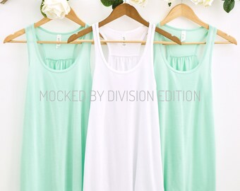 Bachelorette Tank Mockup Bella Canvas 8800 Tank Top Etsy