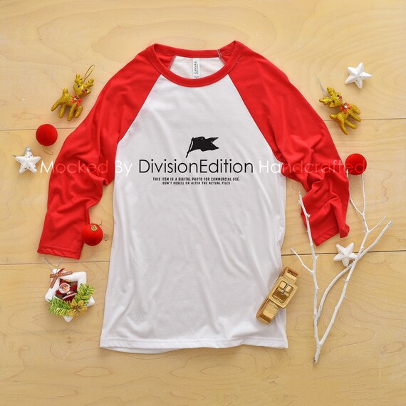 Shirt Mockup Bella  Canvas 3200 Raglan