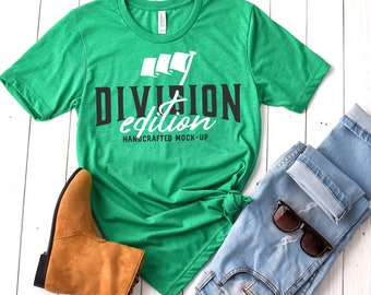 Shirt Mockup Bella Canvas 3001 Heather Orange Mockup Etsy