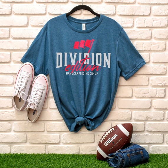 Shirt Mockup Bella Canvas 3001 Heather Deep Teal