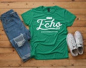 Shirt Mockup - Anvil - Women 39 s Lightweight Ringspun T-Shirt - 880 Heather Green - Outfit Flat lay - Apparel Photography