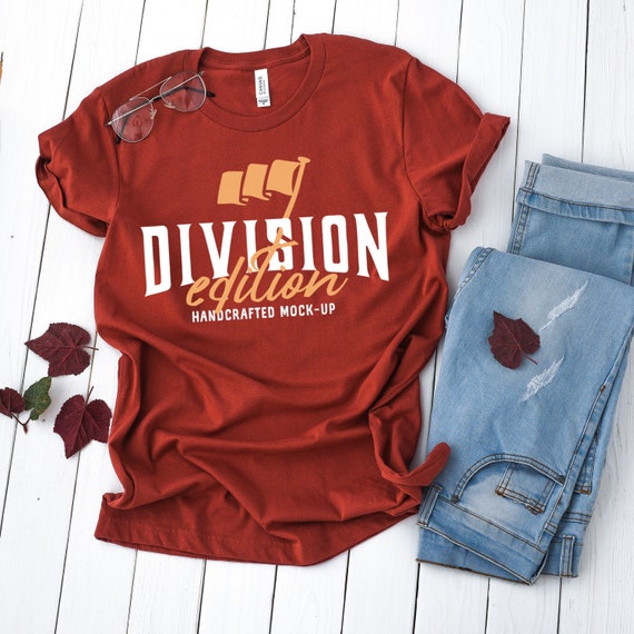 Shirt Mockup Bella Canvas 3001 Rust Shirt Mockup Bella Canvas 3001 Rust