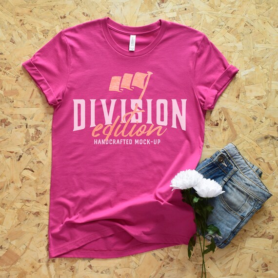 Shirt Mockup Bella Canvas 3001 Berry Shirt