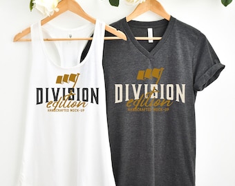 Download Free Couple Mockup Bella Canvas 3005 Shirt Next Level 1533 Tank Top Mockup Outfit Flat Lay Apparel Photography Psd Mockups Free Template Mockups PSD Mockup Template