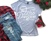 Christmas Mockup - Anvil 880 Heather Grey - Shirt Mockup - flat lay - Apparel photography