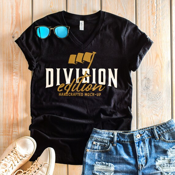 Shirt Mockup Bella Canvas 3005 Shirt Black