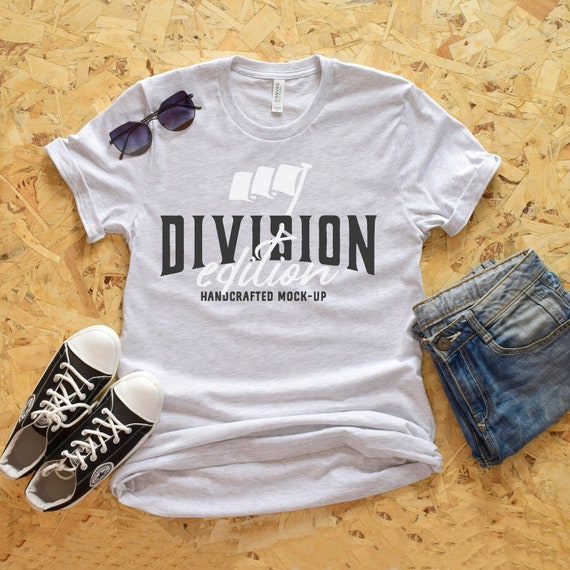 Shirt Mockup Bella Canvas 3001 Shirt Ash