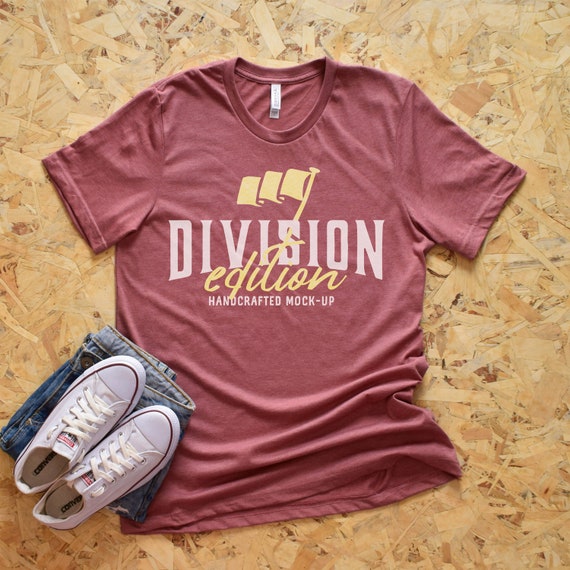 Shirt Mockup Bella Canvas 3001 Shirt Heather Mauve