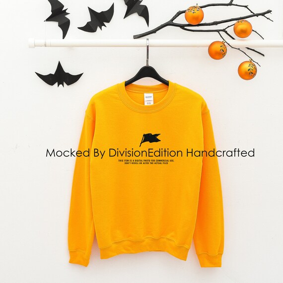 Halloween Mockup Gildan Heavy Blend Crewneck SweaT-Shirt Halloween Mockup Gildan Heavy Blend Crewneck SweaT-Shirt