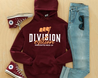 Download Hoodie Mockup Gildan Mockup 18500 Mockup Moroon Hoodie Mockup Flat Lay Photography Silver Logo Mockupssilver Logo Mockups PSD Mockup Templates