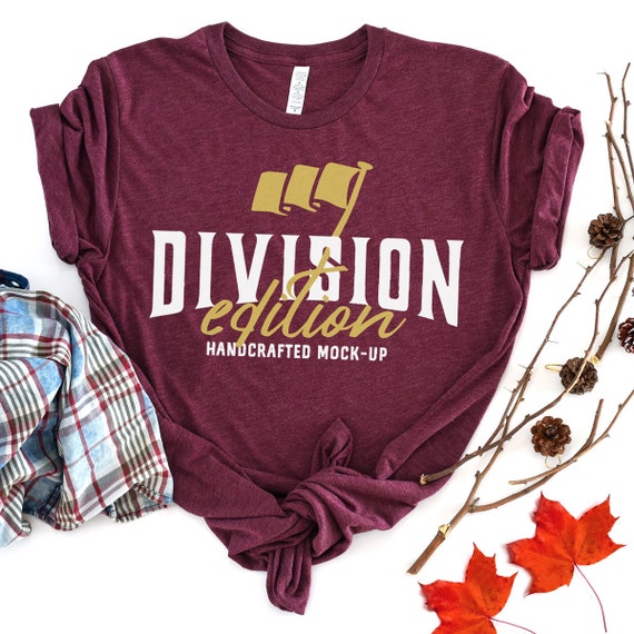 Fall Mockup Bella Canvas 3413 Maroon Fall Mockup Bella Canvas 3413 Maroon