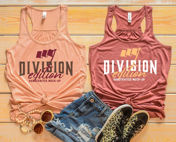 Couple Tank Top Mockupbella  Canvas Womens