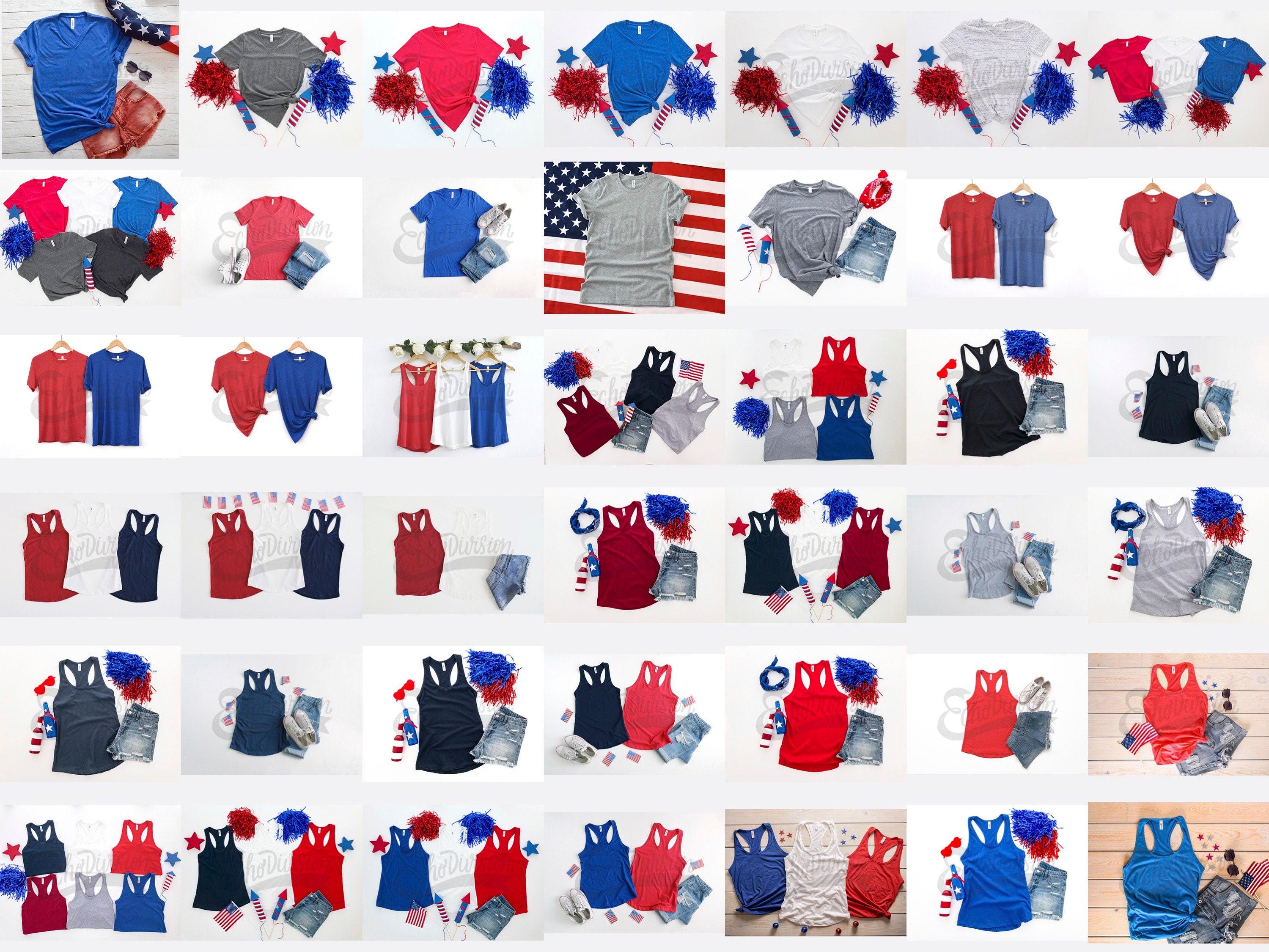 4th of July Shirt Mockup BUNDLE - Etsy